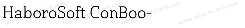 HaboroSoft ConBoo字体转换